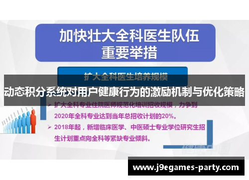 动态积分系统对用户健康行为的激励机制与优化策略